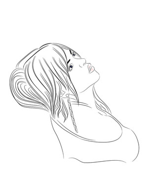 美女畫像