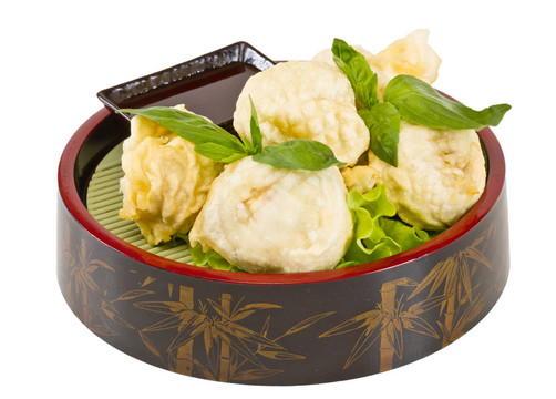 日本料理；炸香菇