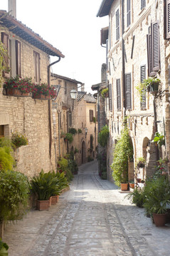 Spello；舊街