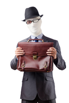 男人被醫(yī)用繃帶