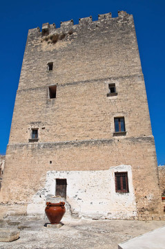 Episcopio Castle。格羅塔列。普利亞。意大利.