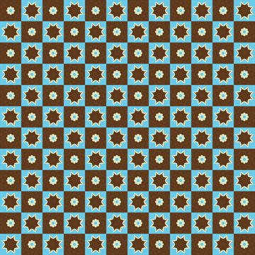 復(fù)古模式明星和Flowers
