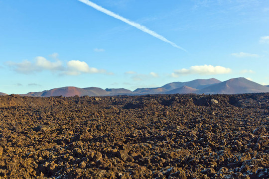 蘭薩羅特島蒂曼法亞國家公園火山；西班牙