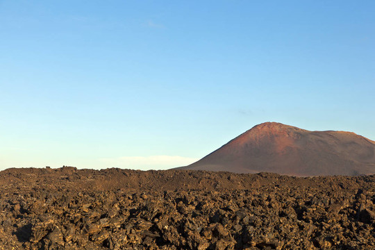 蘭薩羅特島蒂曼法亞國家公園火山；西班牙