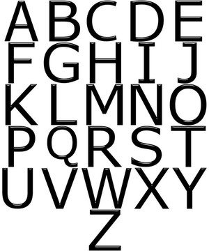 3d字母