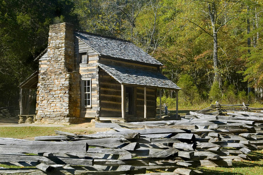 小木屋；Cades Cove；大煙山國家公園
