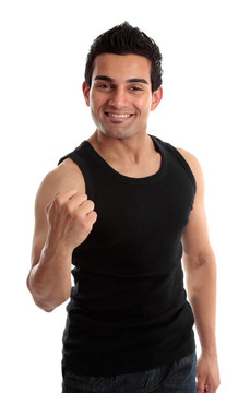 微笑男人成功拳
