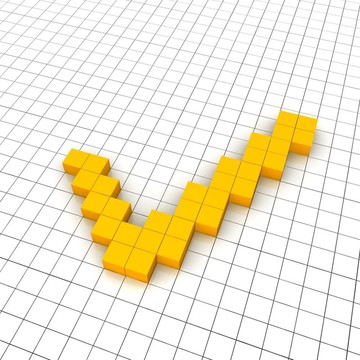 檢查標(biāo)記3D圖標(biāo)在網(wǎng)格。渲染圖。
