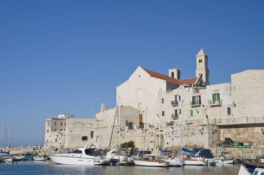海上大教堂。焦維納佐。Apulia。
