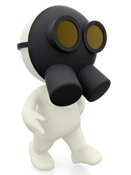 3D人帶防毒面具