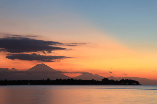 Gili Meno島的日落