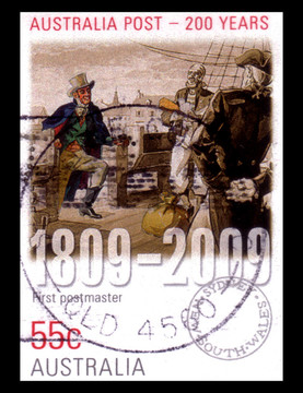 大約2009：取消了澳大利亞郵政郵票第一郵政局長