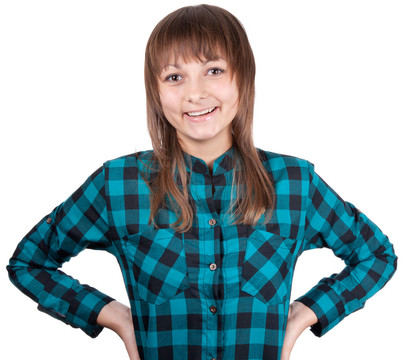 年輕漂亮女孩肖像