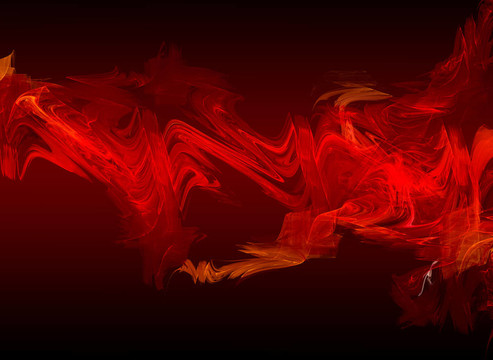 黑暗背景中紅色的抽象結(jié)構(gòu)