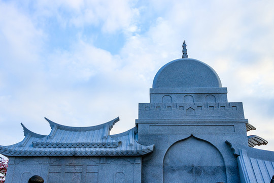 中西結(jié)合建筑石雕