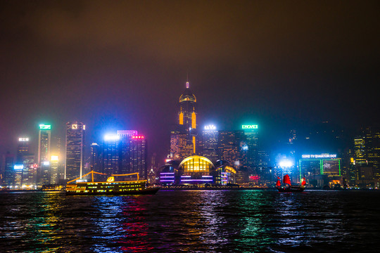 香港島夜景