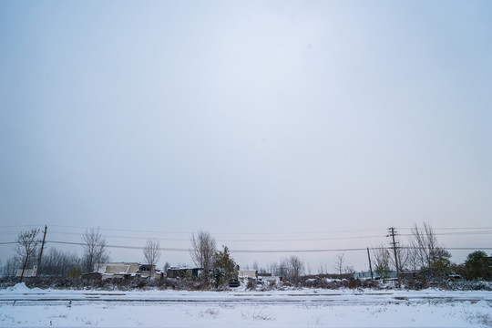 雪地村莊