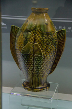 絞胎雙魚(yú)瓶
