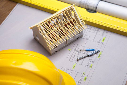 在圖紙上建造工具