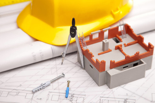 在圖紙上建造工具