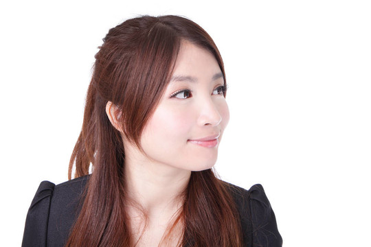 商務(wù)女性看復(fù)制空間