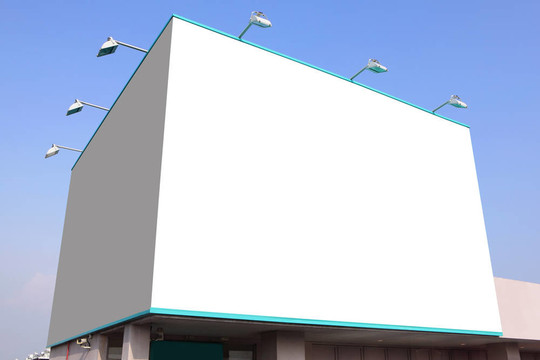 大白空白廣告牌