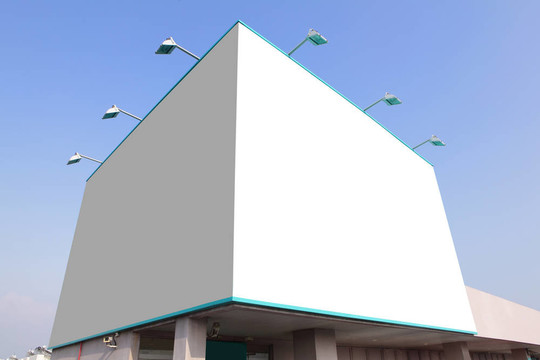 大白空白廣告牌