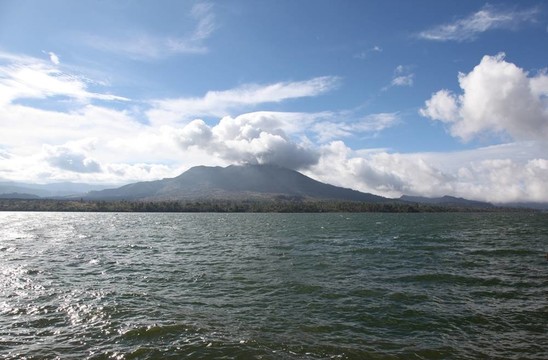 洛杉磯海岸的休眠火山