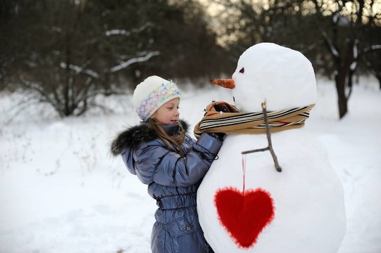 女孩與雪人