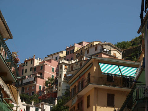 Manarola -一個(gè)在意大利五漁村的城市