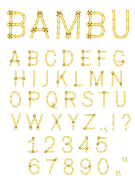 竹棒字母