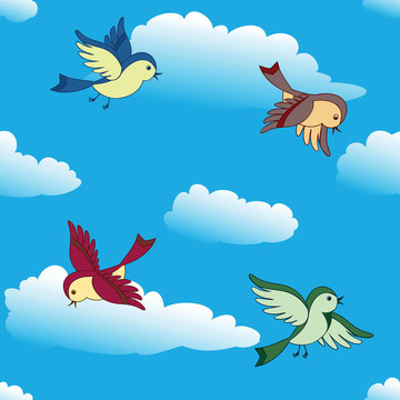 空中飛翔的鳥