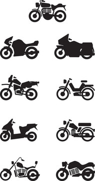 剪影摩托車/摩托車