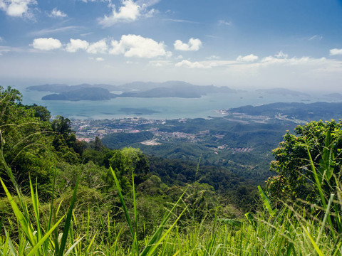 在Langkawi島的觀點(diǎn)。馬來西亞