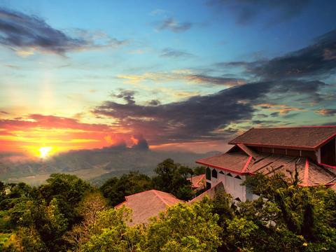 在Langkawi島的觀點(diǎn)。馬來西亞