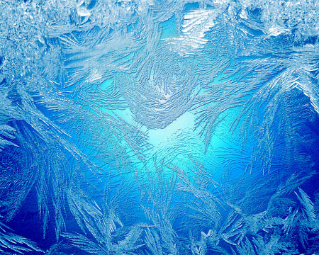 白色雪花的冬季背景