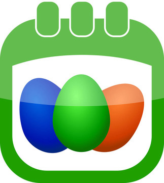 復(fù)活節(jié)日歷圖標(biāo)
