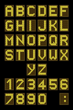機(jī)場(chǎng)的顯示字體