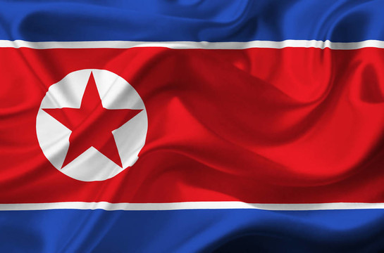 朝鮮飄揚旗幟