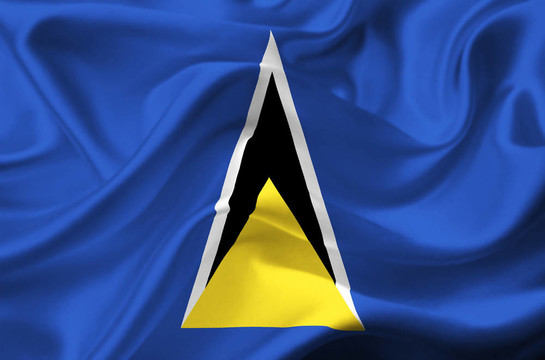 Saint Lucia揮舞旗