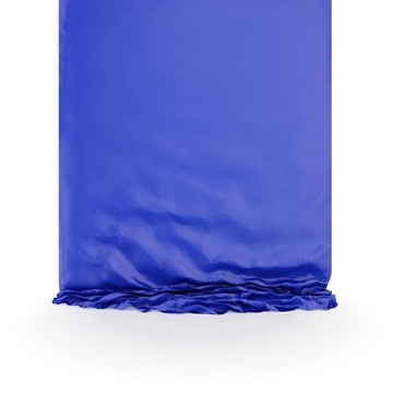 空的藍(lán)色絲綢帷幔
