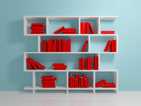 白色的書架