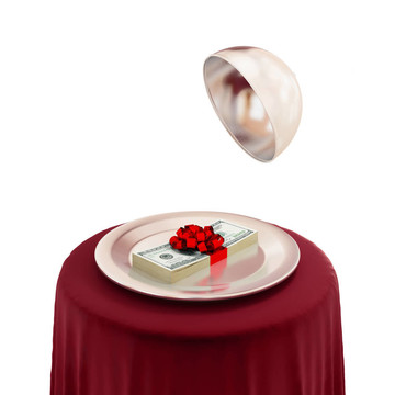 金錢(qián)禮物概念。