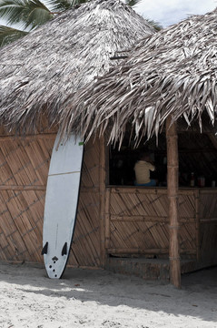 在Monpiche的海灘小屋