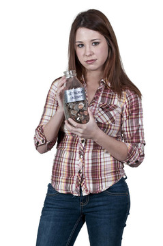 持有退休金帳戶的婦女