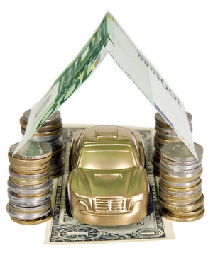車庫頂板由鈔票下金車