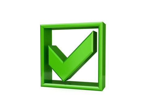 綠色復(fù)選標(biāo)記圖標(biāo)。