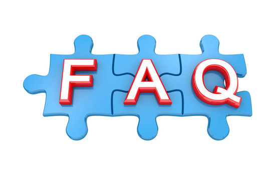 藍色拼圖字FAQ。