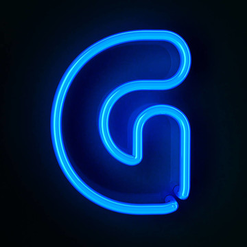 霓虹標志字母G