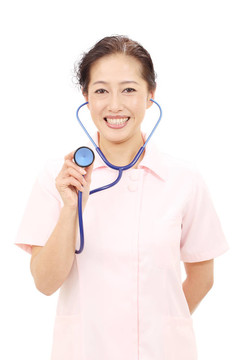 一位亞洲女性護(hù)士的畫(huà)像